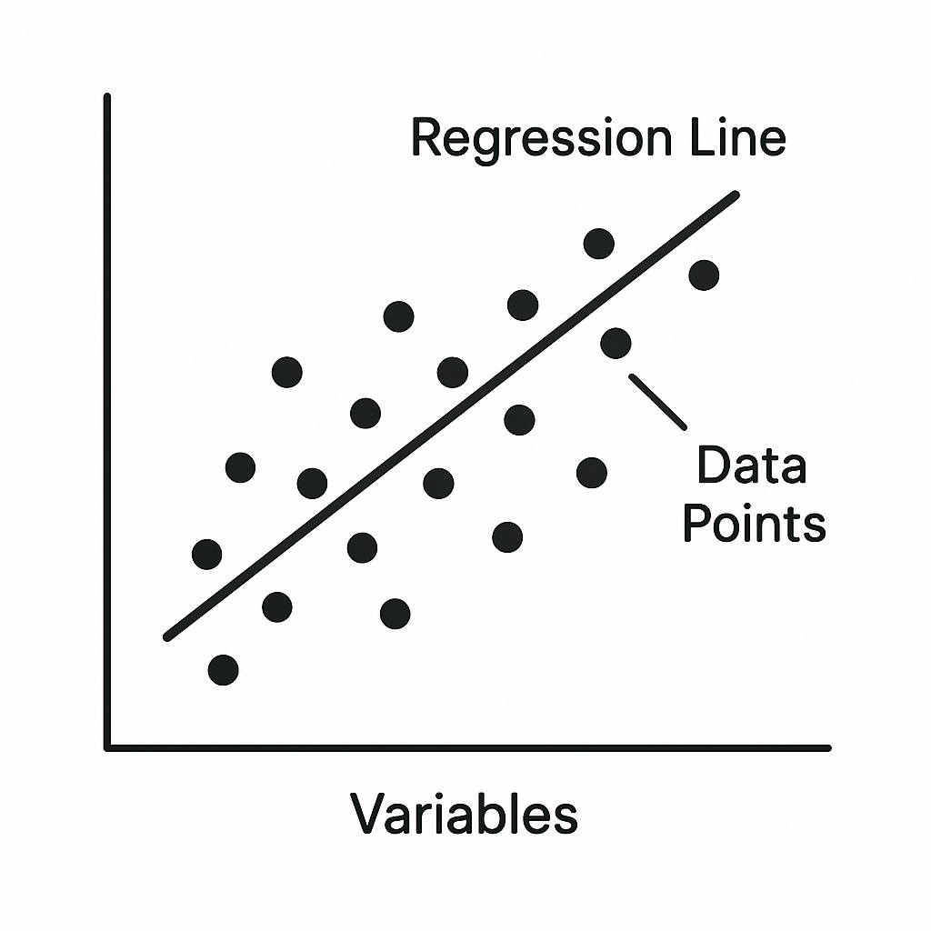 Illustration of linear regression conceptual model