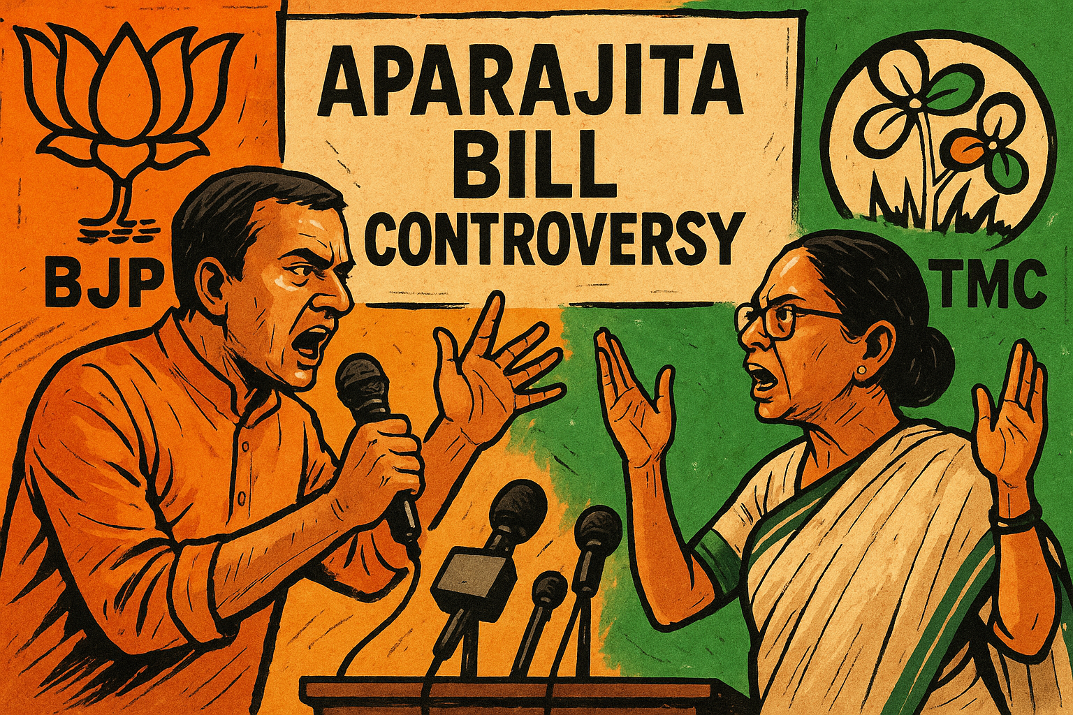 Political confrontation over Aparajita Bill between BJP and TMC