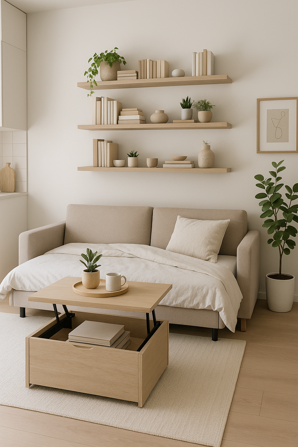 Muebles multifuncionales para espacios pequeños