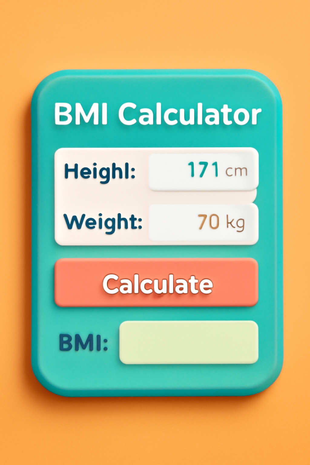 BMI Calculator Colorful Thumbnail