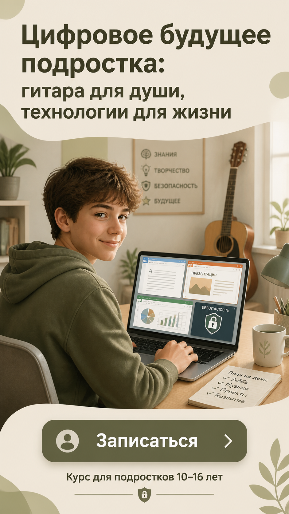 Постер курса Цифровой старт: цифровые навыки и музыка