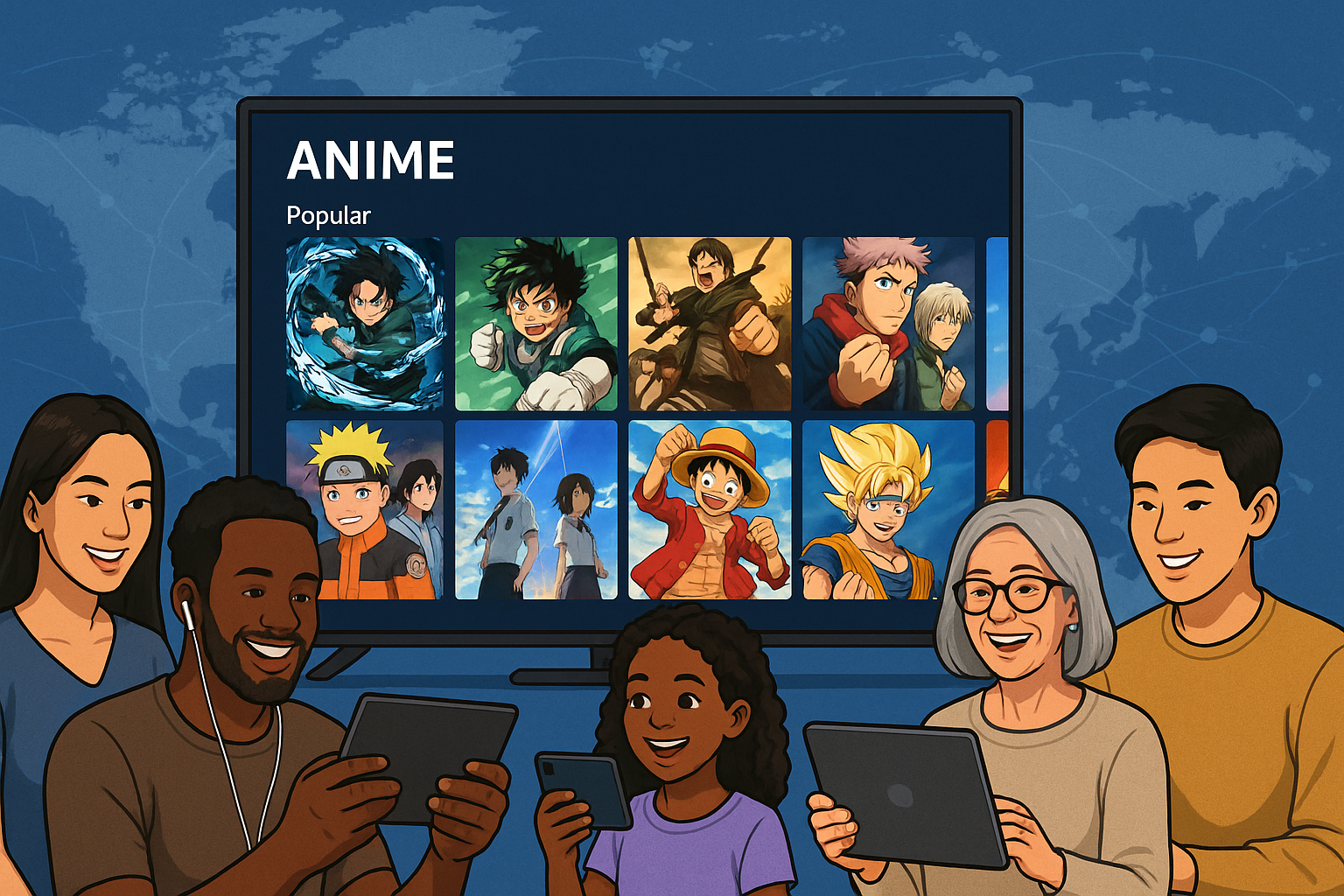 Global streaming platforms embracing anime