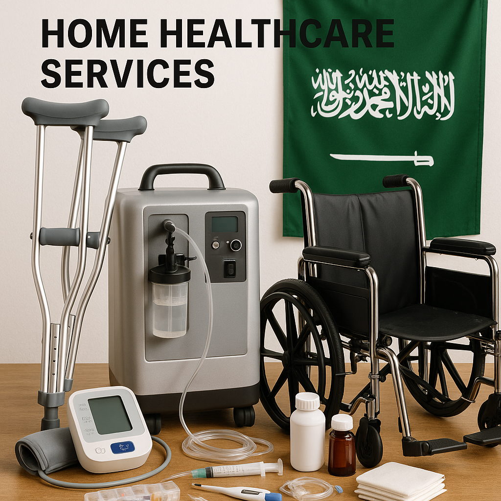 الأدوات والمعدات الطبية المستخدمة في خدمات الرعاية المنزلية