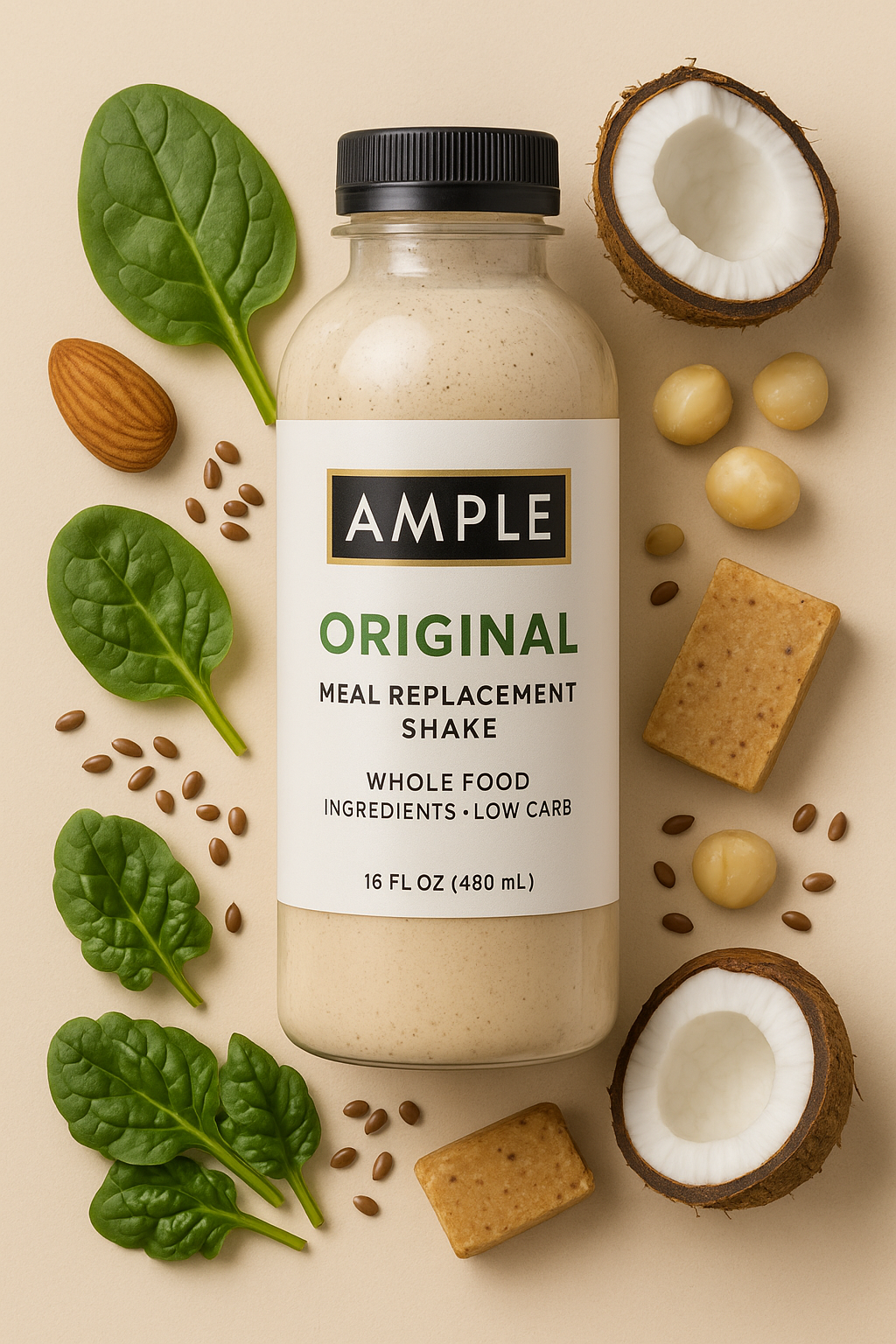 Ample Original Complete Meal Shake - Whole Food Ingredients