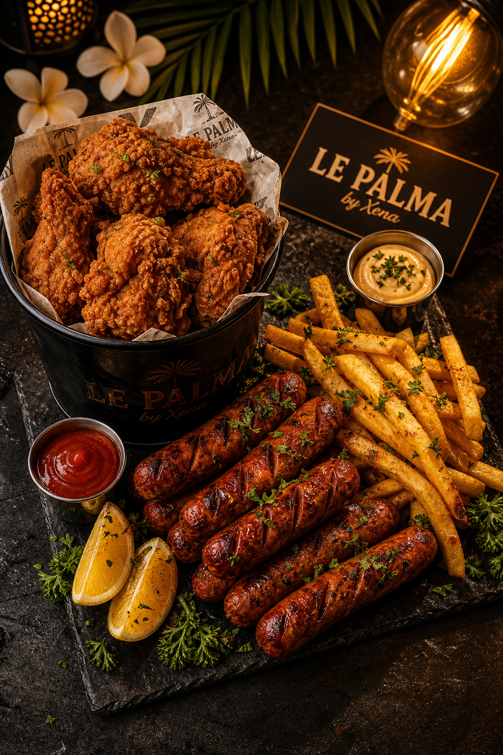 Bucket Le Palma poulet croustillant doré