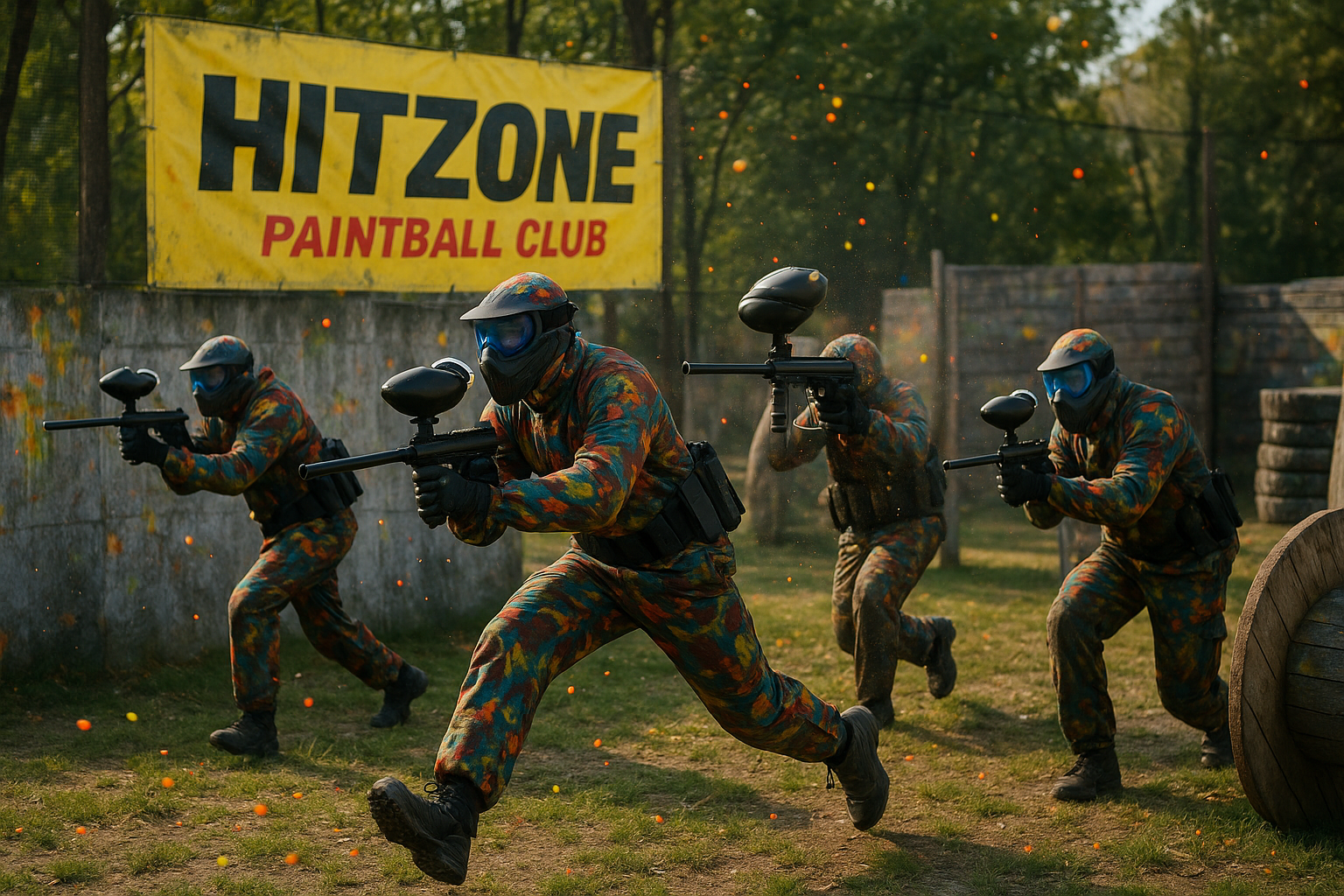 Пейнтбольний клуб "HitZone" - обладнаний майданчик з інструкторами