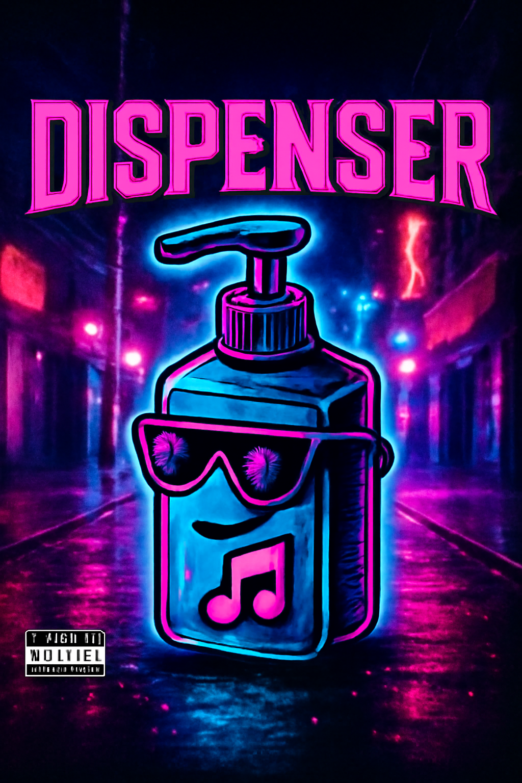 Copertina trap con dispenser di sapone e titolo Dispenser.