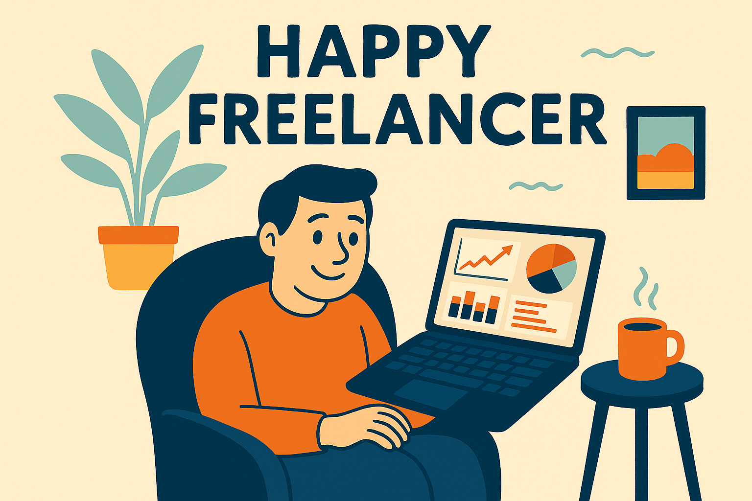 Freedom and flexibility of remote work and entrepreneurship lifestyle