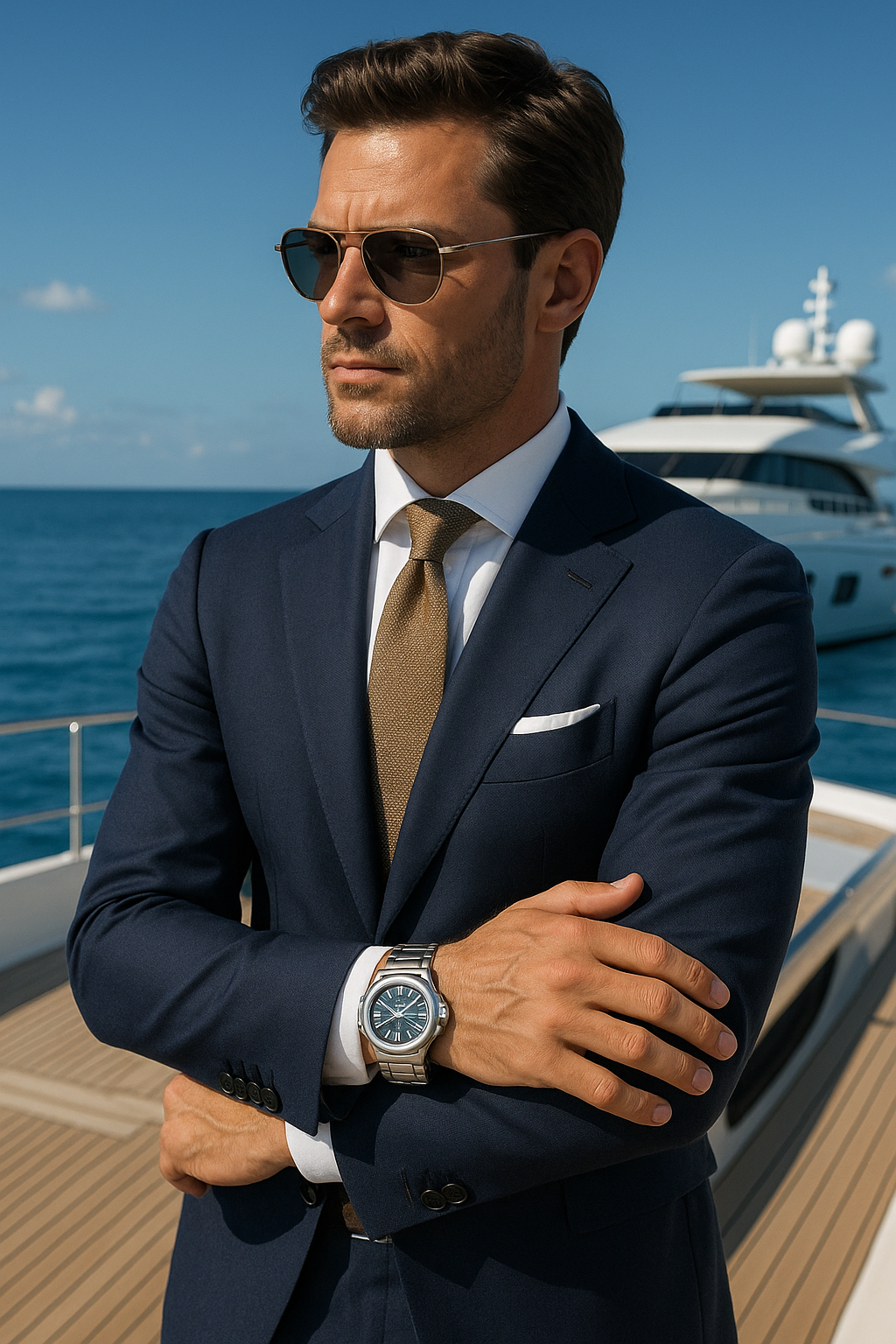 Luxury lifestyle setting showcasing Patek Philippe Nautilus in affluent environment