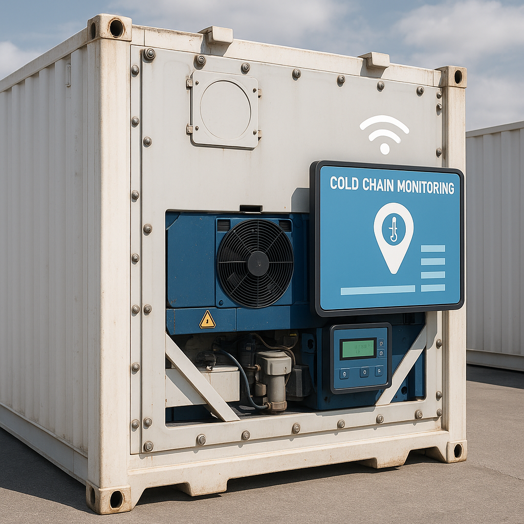 Container lạnh công nghệ cao với hệ thống giám sát chuỗi lạnh thông minh