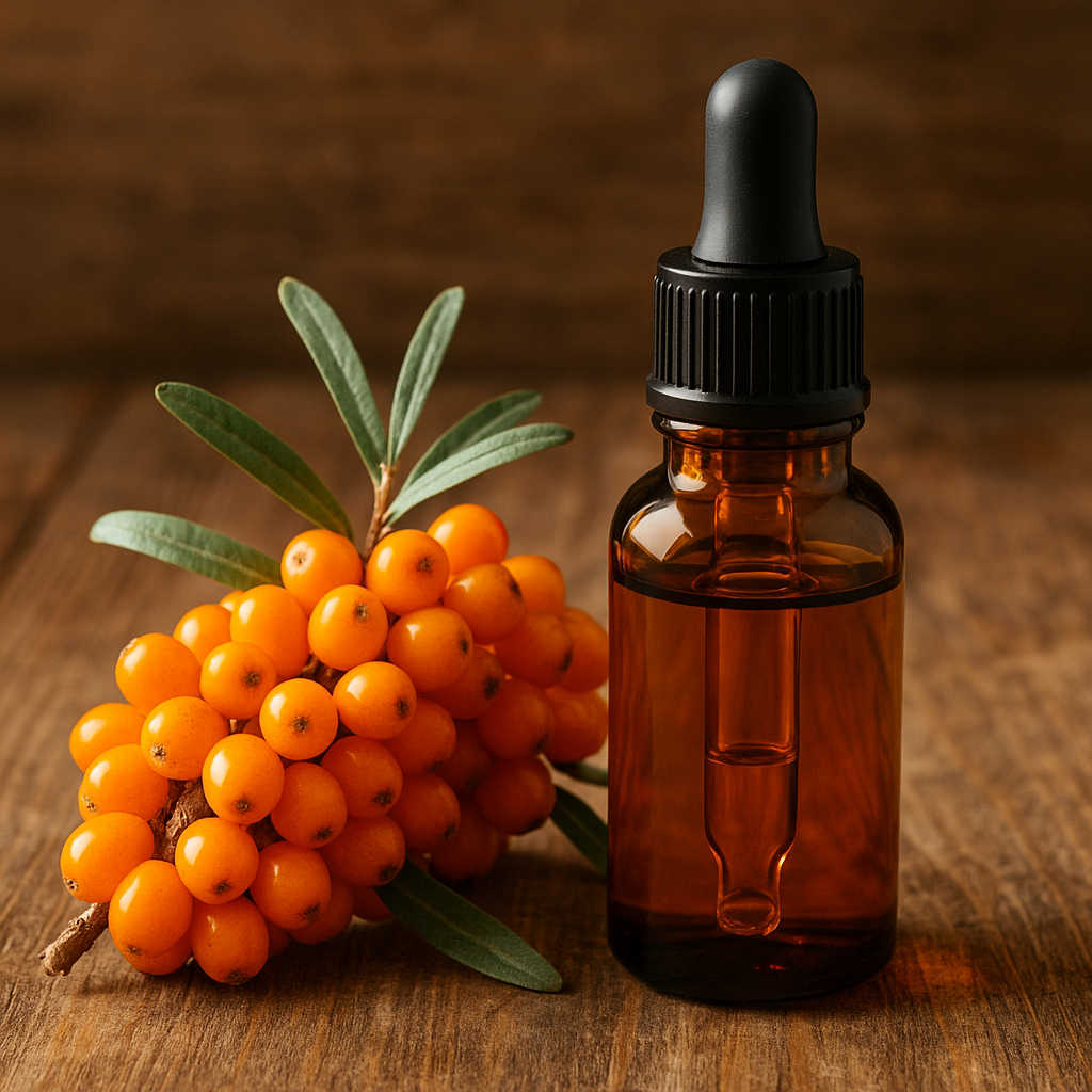Sea buckthorn oil with berries