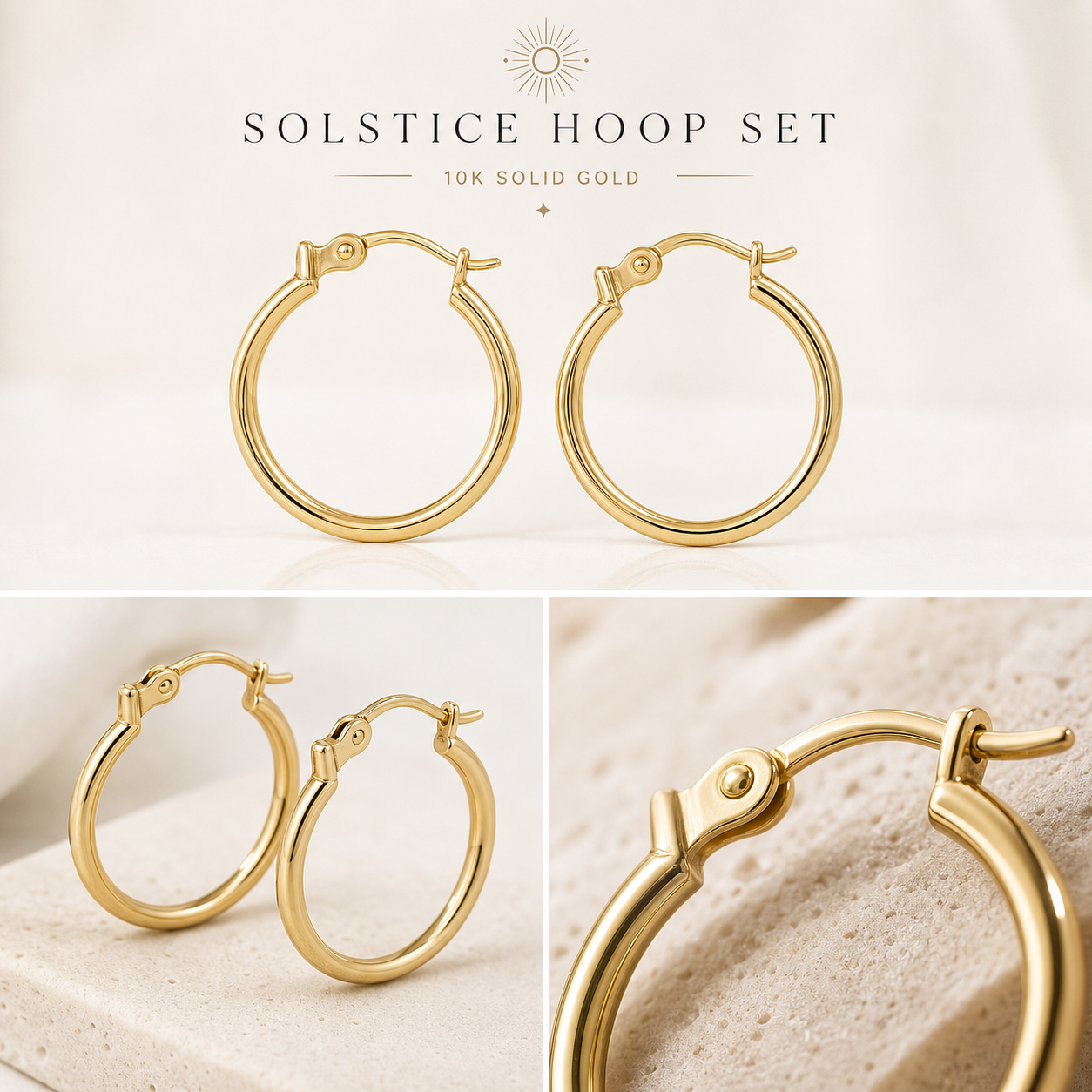 Solstice Pavé Hoops product photo