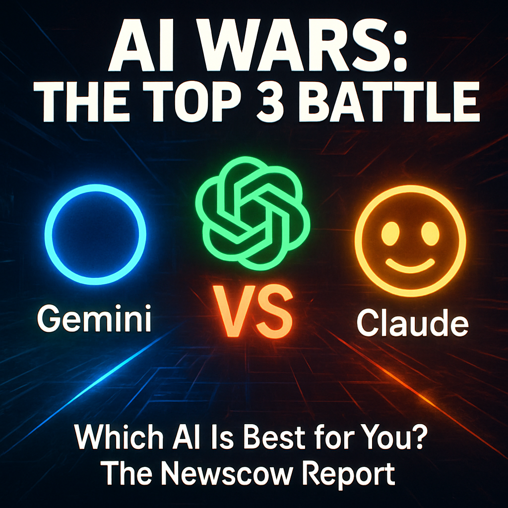 Newscow Reports: Gemini Advanced vs. ChatGPT 4o vs. Claude 3 Opus - Our AI Verdict Newscow Reports: Gemini Advanced vs. ChatGPT 4o vs. Claude 3 Opus - Our AI Verdict