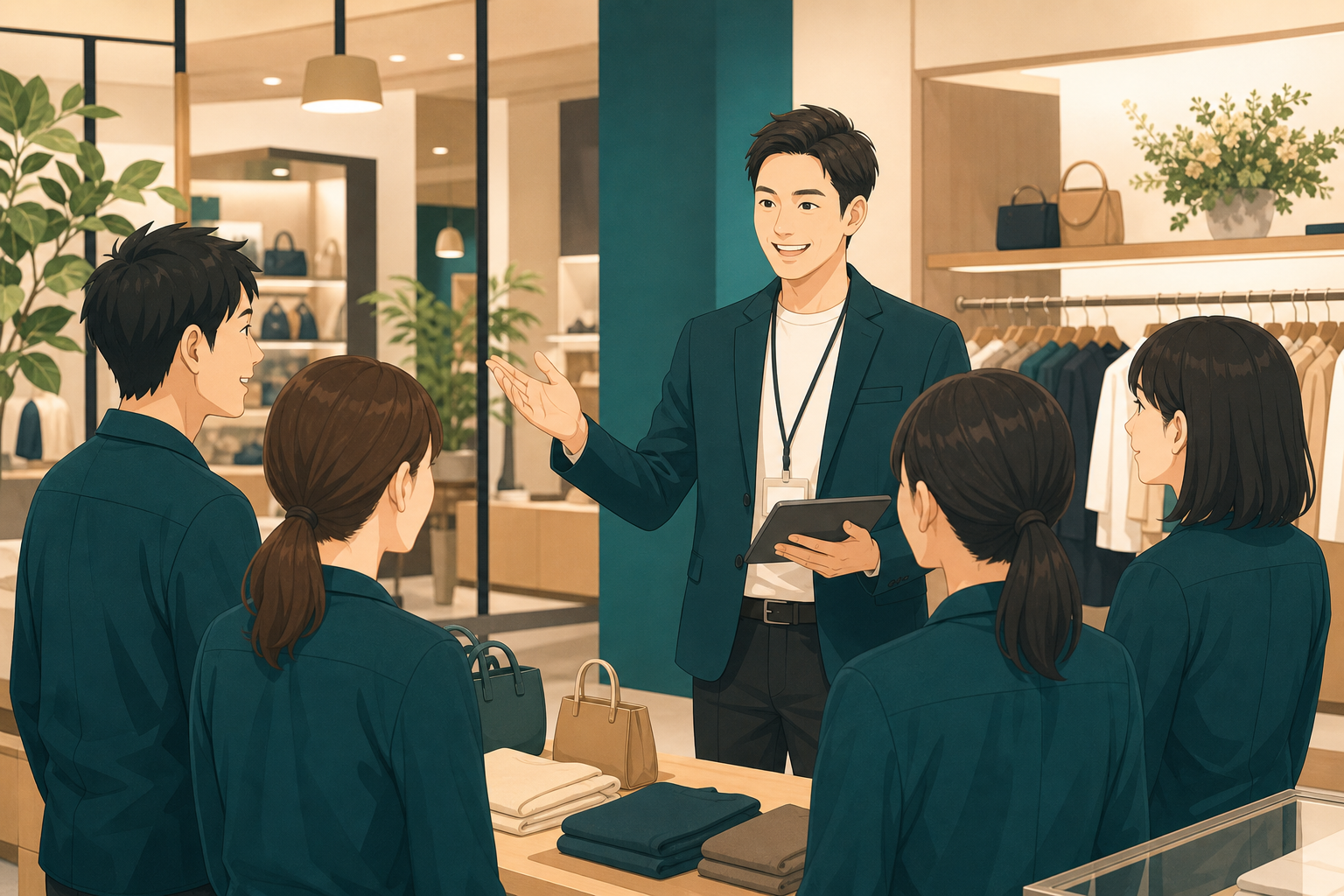 携帯電話ショップ等の店舗運営支援イメージ