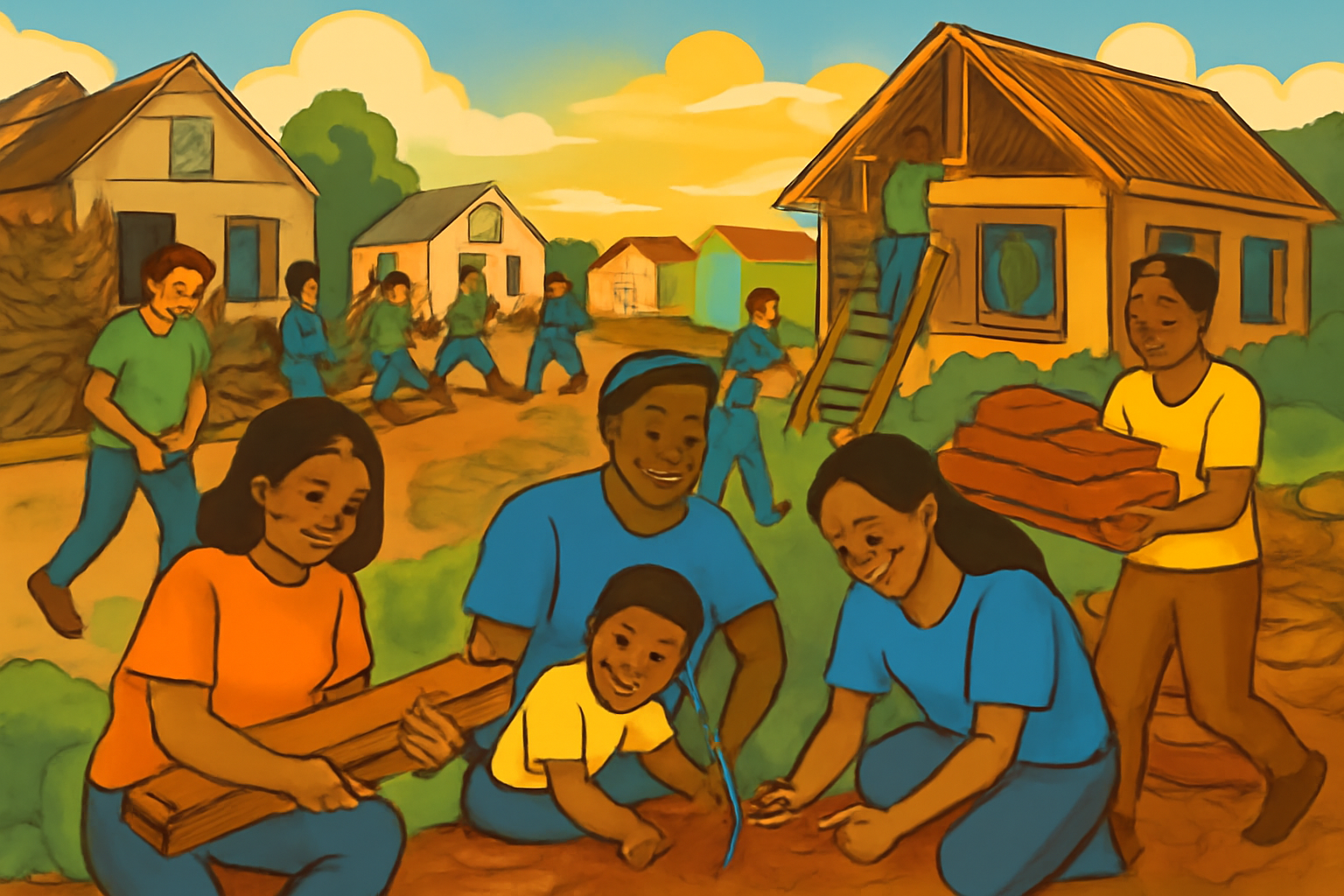 Hopepunk literature emphasizing community building and optimistic resistance