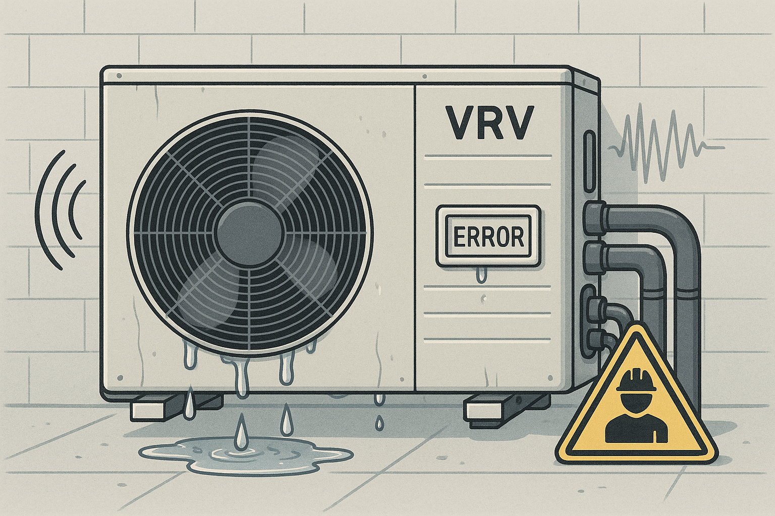 Признаки неисправности VRV систем и когда требуется срочный ремонт