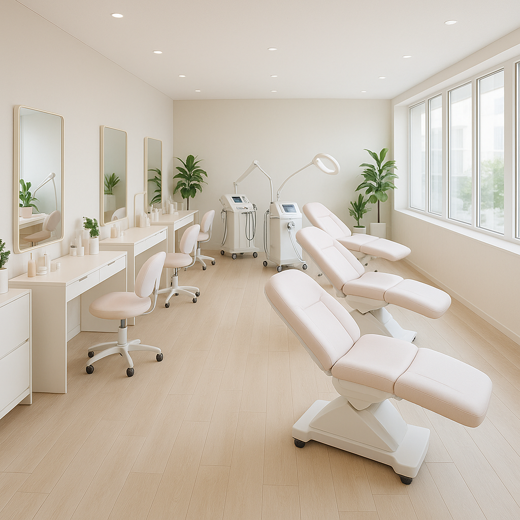 Espaços para esteticistas Campo Grande MS coworking moderno com equipamentos profissionais