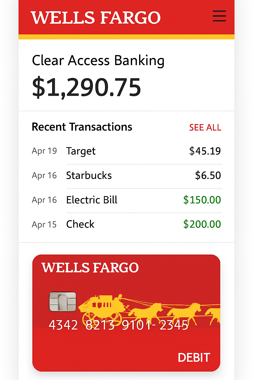 5e3ed9e7-7dee-4645-a677-c8c4928caeef What is Wells Fargo Clear Access Banking?