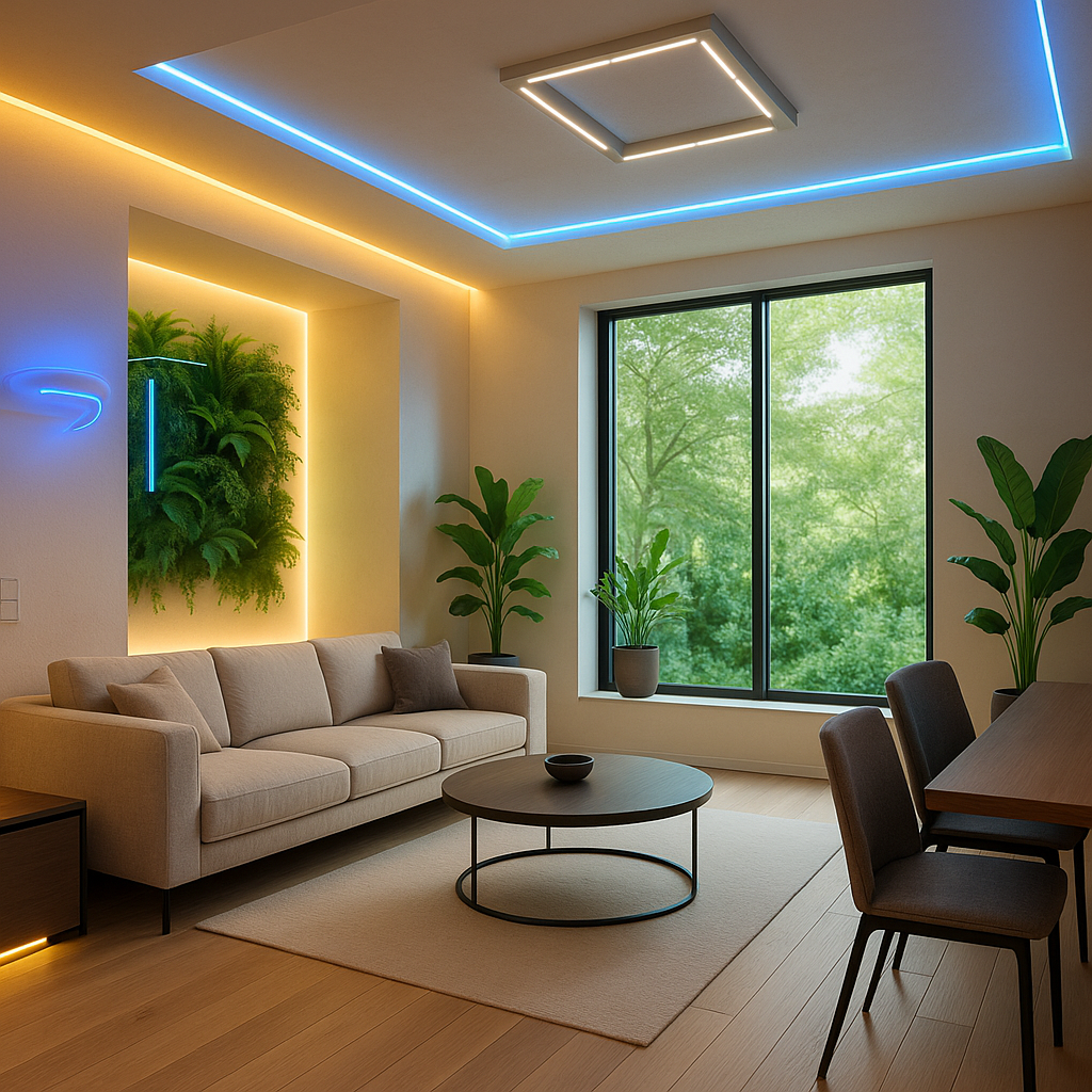 Sistema de iluminaci\u00f3n inteligente y biof\u00edlica en el hogar