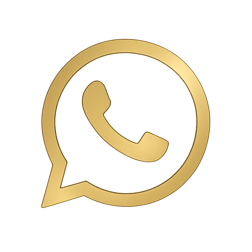 Ícone WhatsApp Dourado