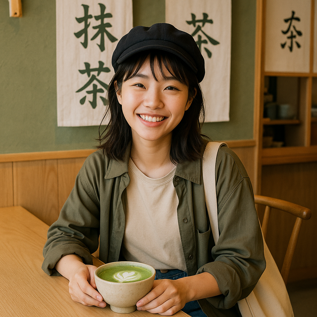 자연스럽고 편안한 분위기의 일본 여성