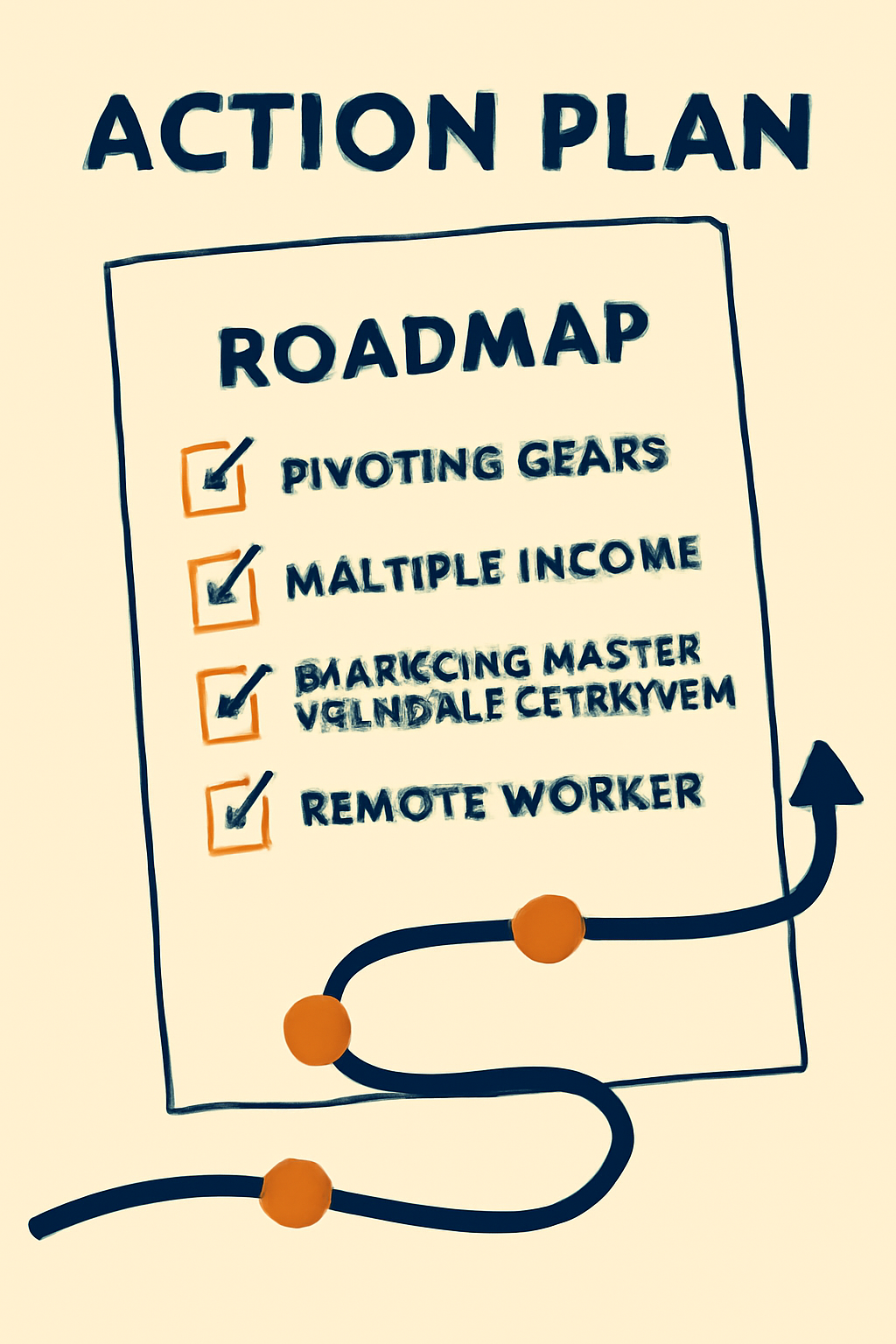 Personal balance blueprint illustration