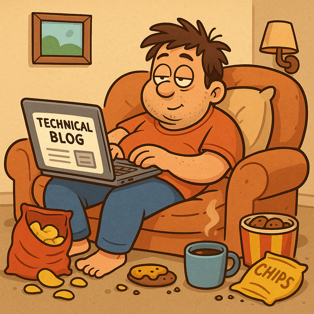 A lazy person enjoying technical content the fun way