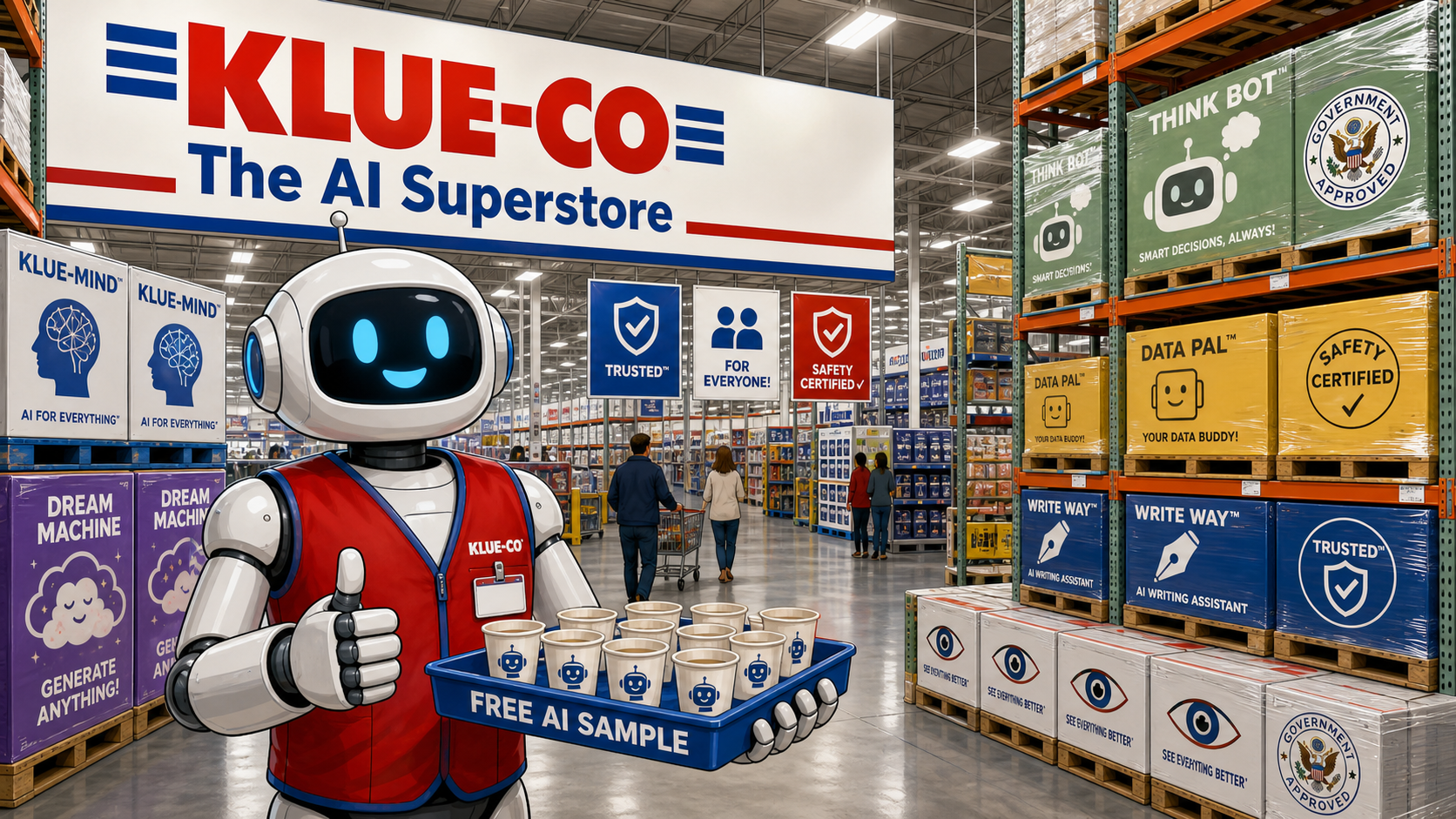 KLUE-CO AI Superstore warehouse interior