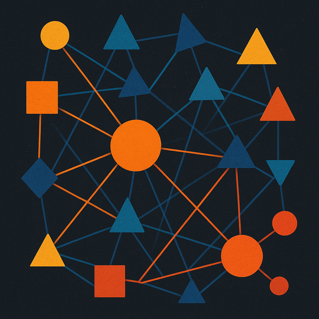 Conceito abstrato de colaboração sem texto para aplicar logo branca