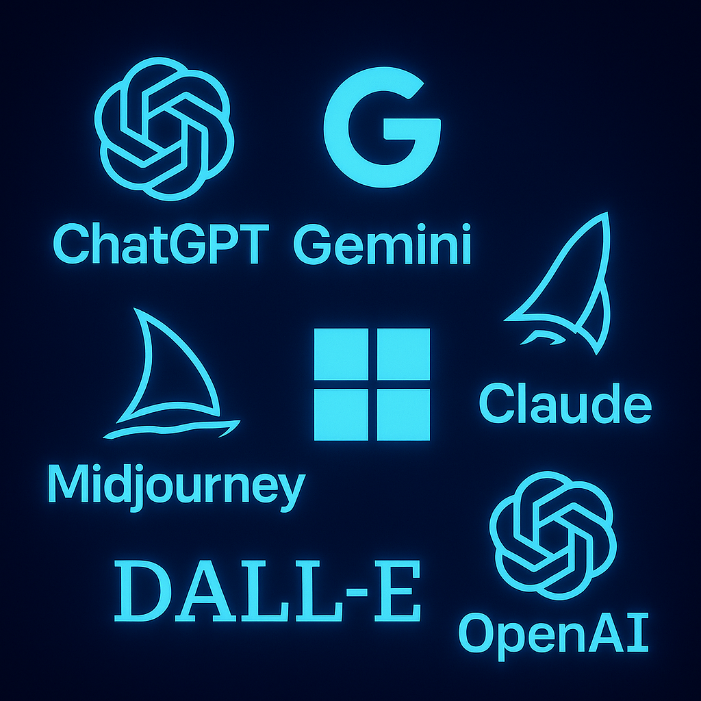 Logo das IAs mais conhecidas