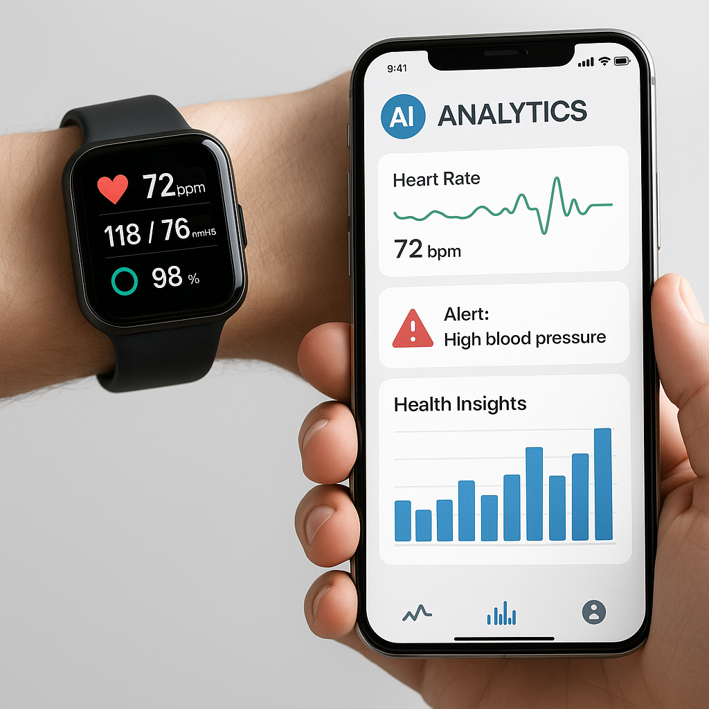 Remote patient monitoring using AI-powered wearable devices