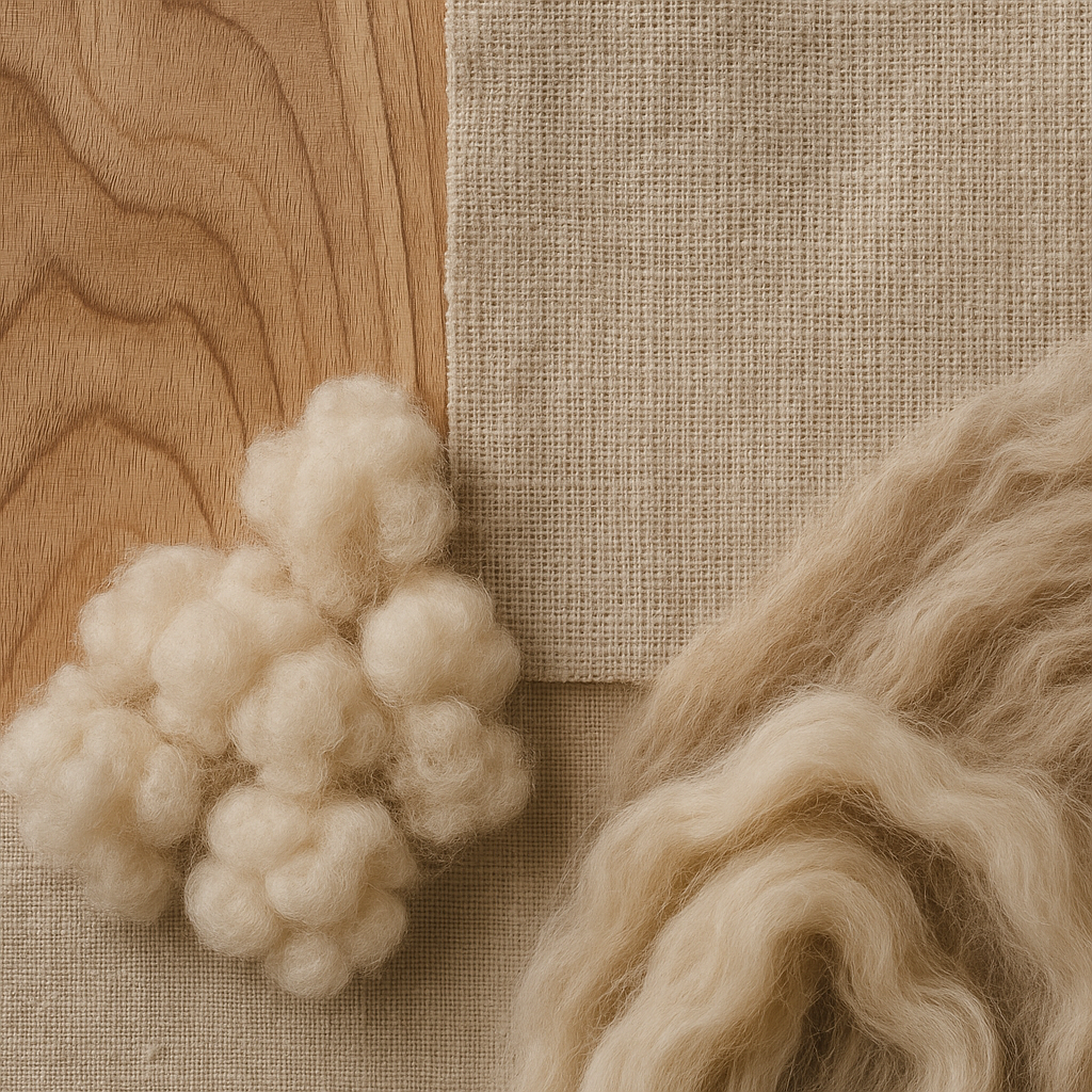 Materiales naturales utilizados en decoraci\u00f3n n\u00f3rdica