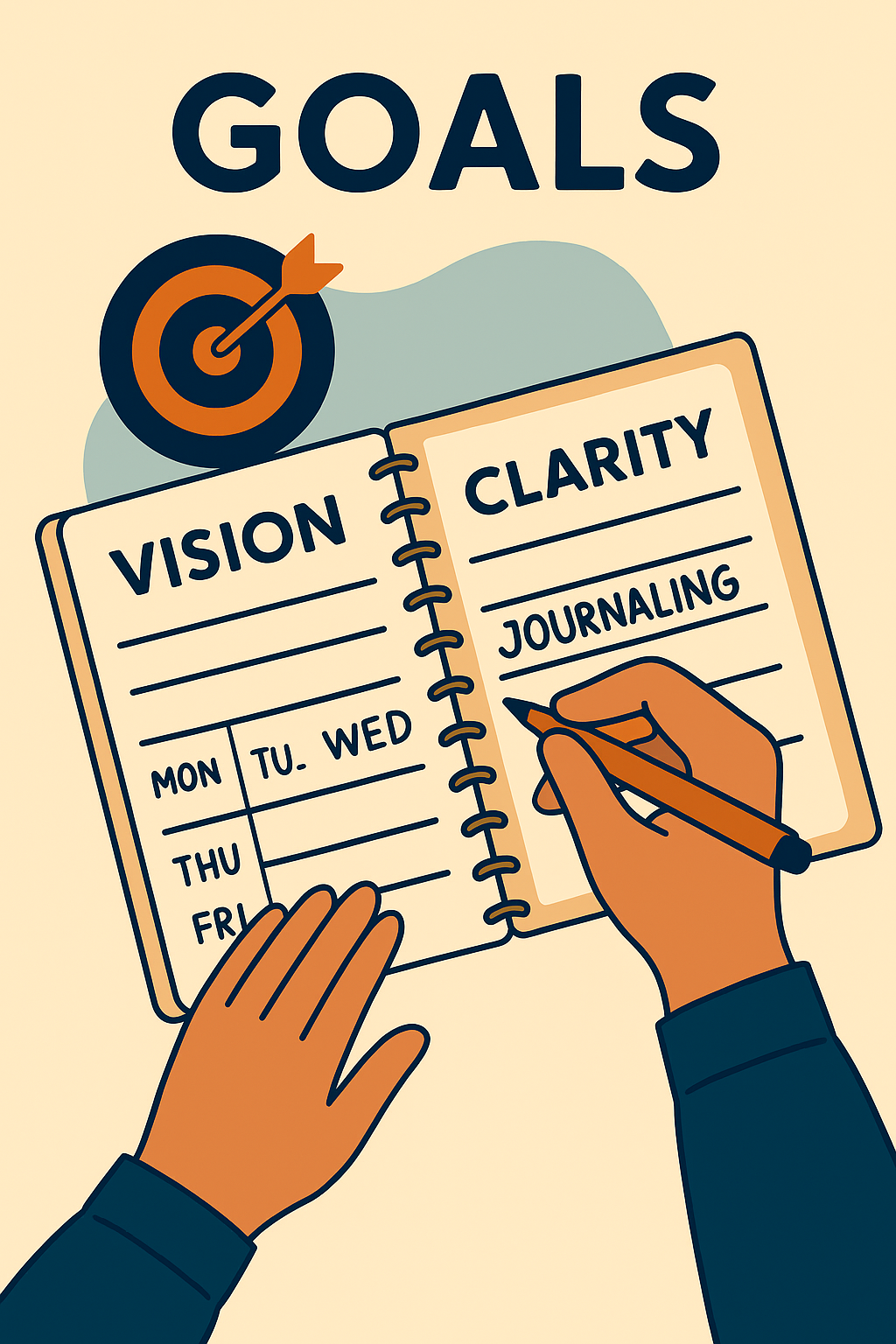Setting clear intentions through written goals and life planning