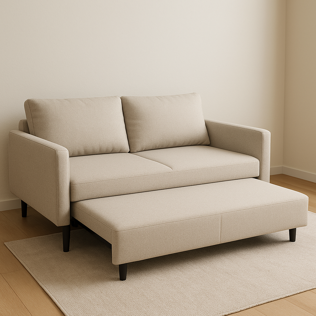 Sofá cama moderno convertible para salas pequeñas