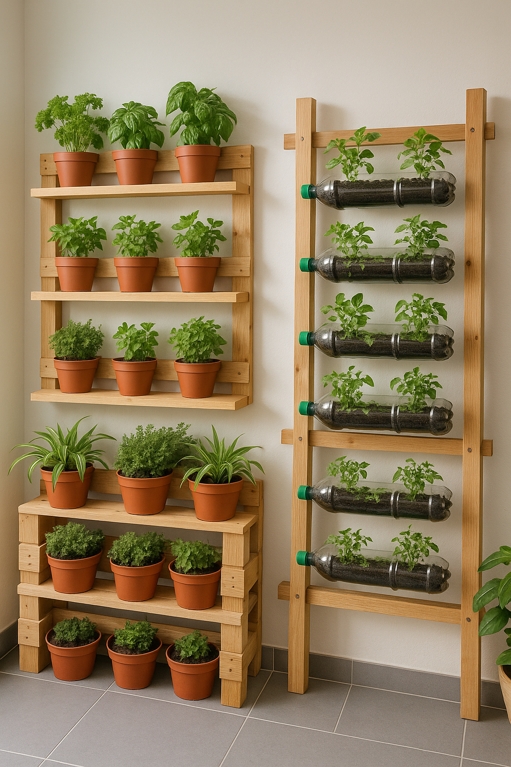 Materiales básicos para jardines verticales