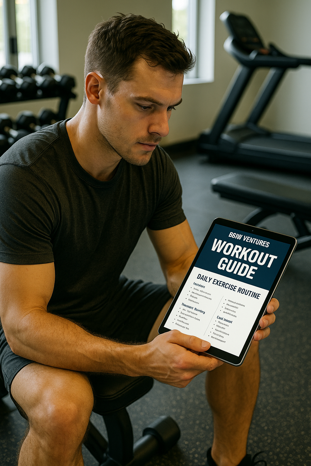 Reading BSUN Ventures weight gain guide for daily workout planning