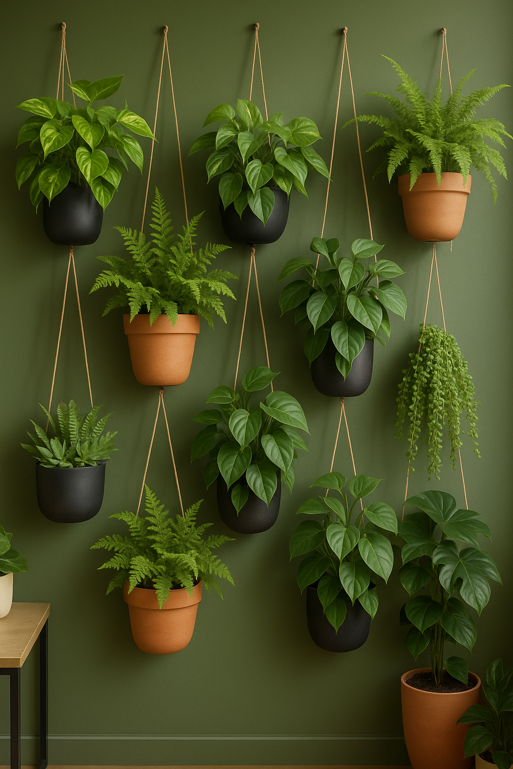 Plantas ideales para jardines verticales de interior