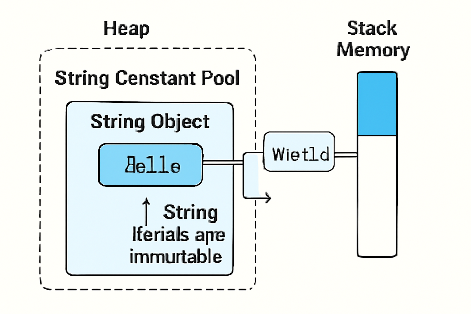 Separate heap memory allocations in Java