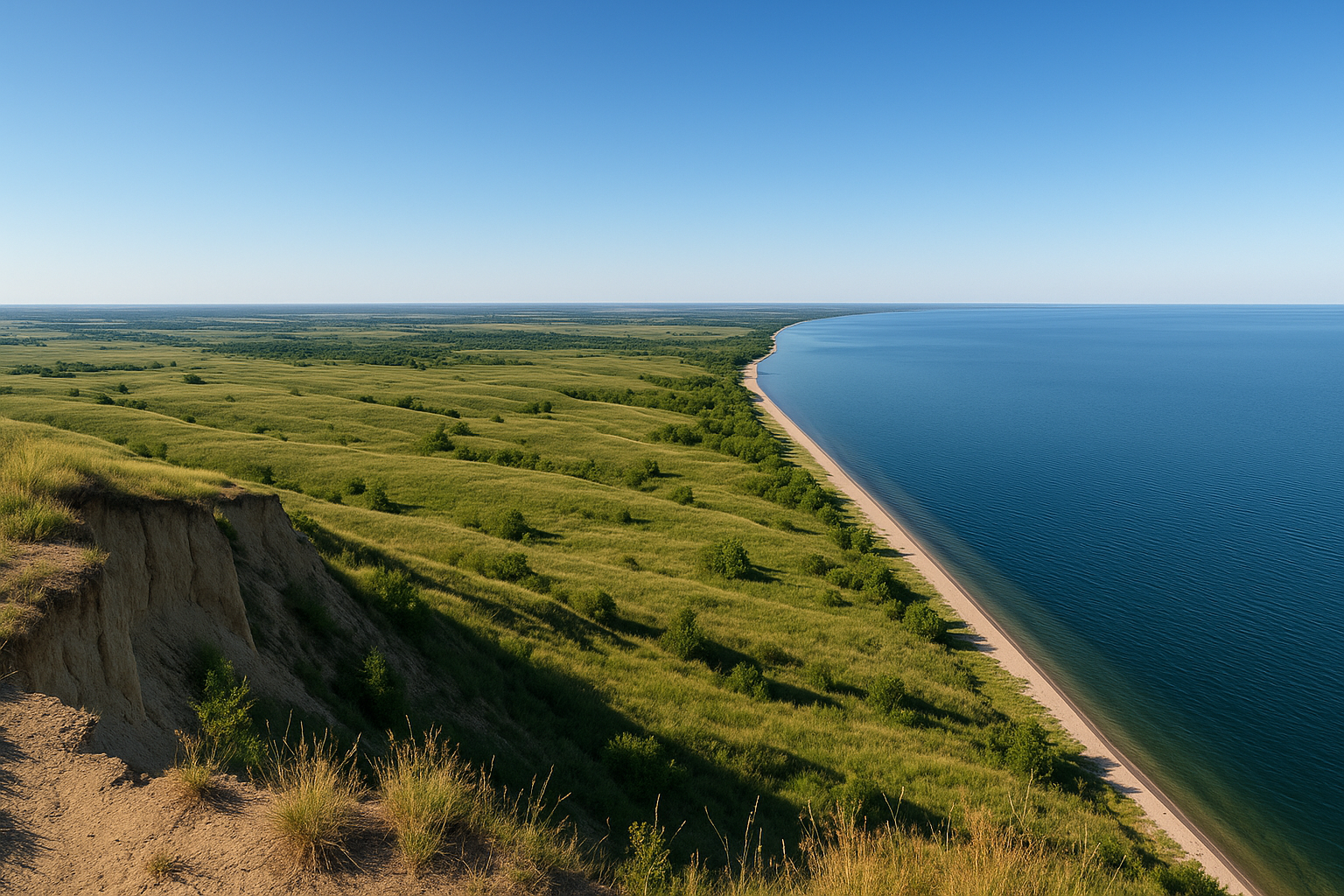 Гора Пивиха - самая высокая точка Левобережной Украины у Кременчугского водохранилища