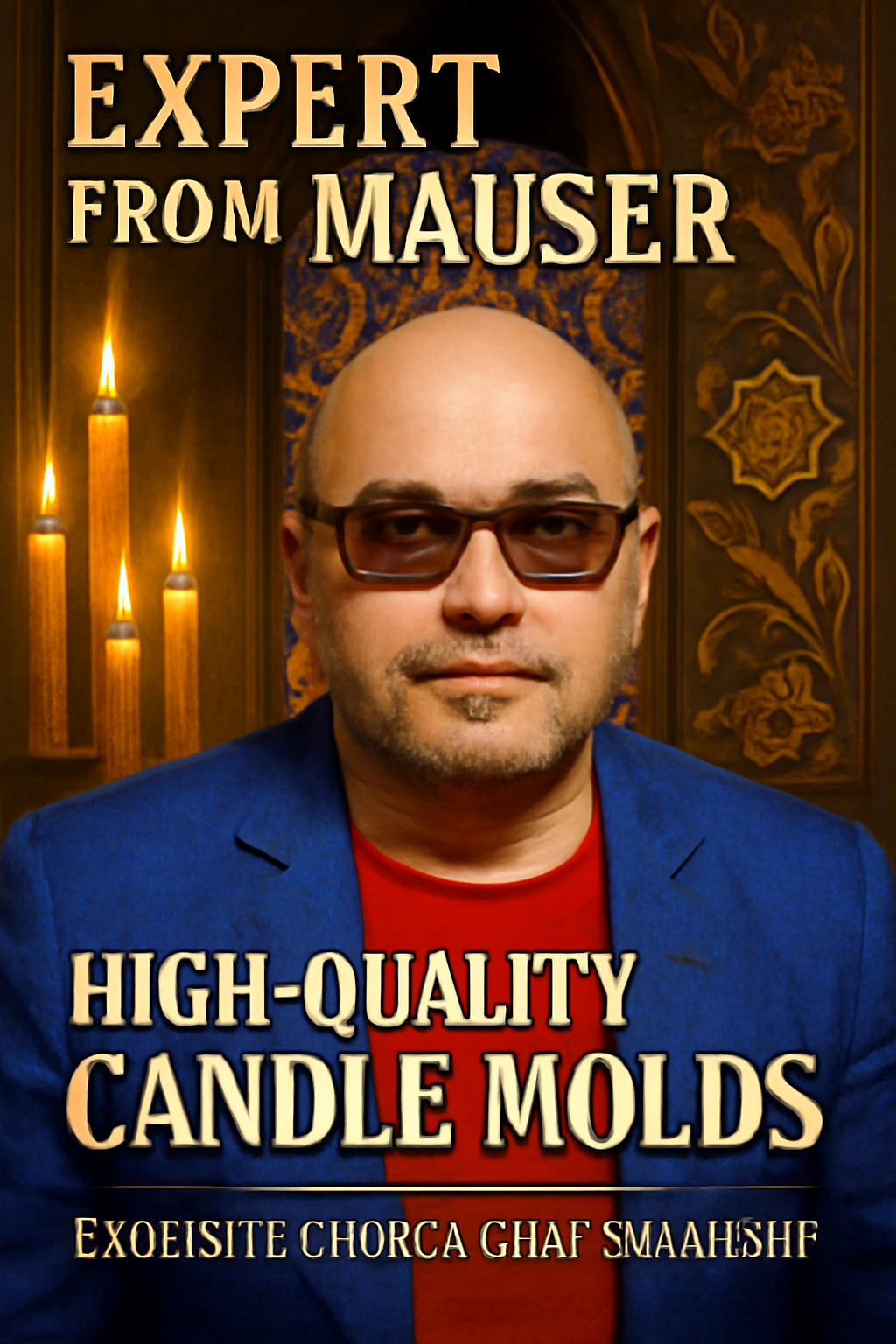 Clickbait magazine cover featuring Mauser company expert and themes of church candle molding.