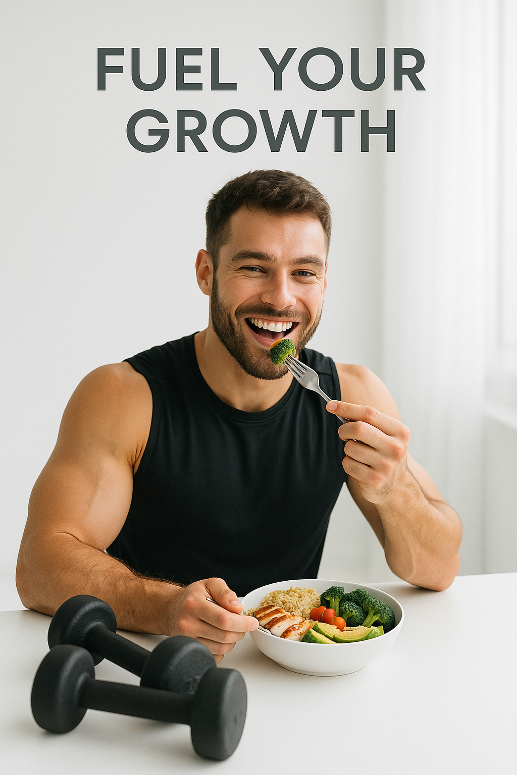 Nutrition and fitness lifestyle - fueling muscle growth properly