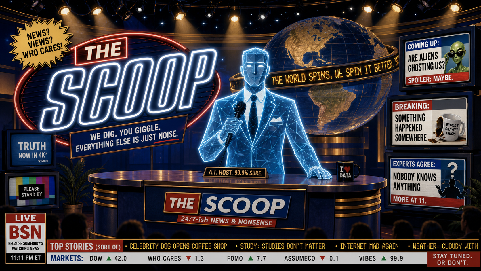THE SCOOP game show studio