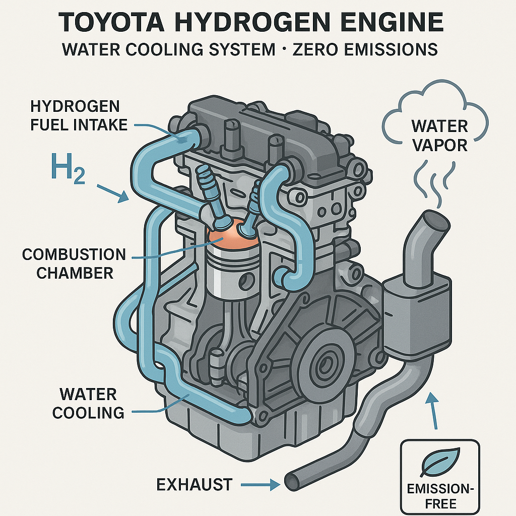 El motor de hidrógeno de Toyota no es simplemente una alternativa más en el mercado automotriz