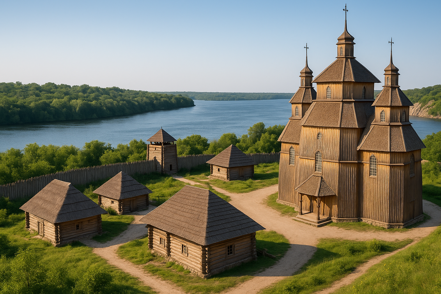 Остров Хортица - колыбель украинского казачества и историко-культурный комплекс "Запорожская Сечь"