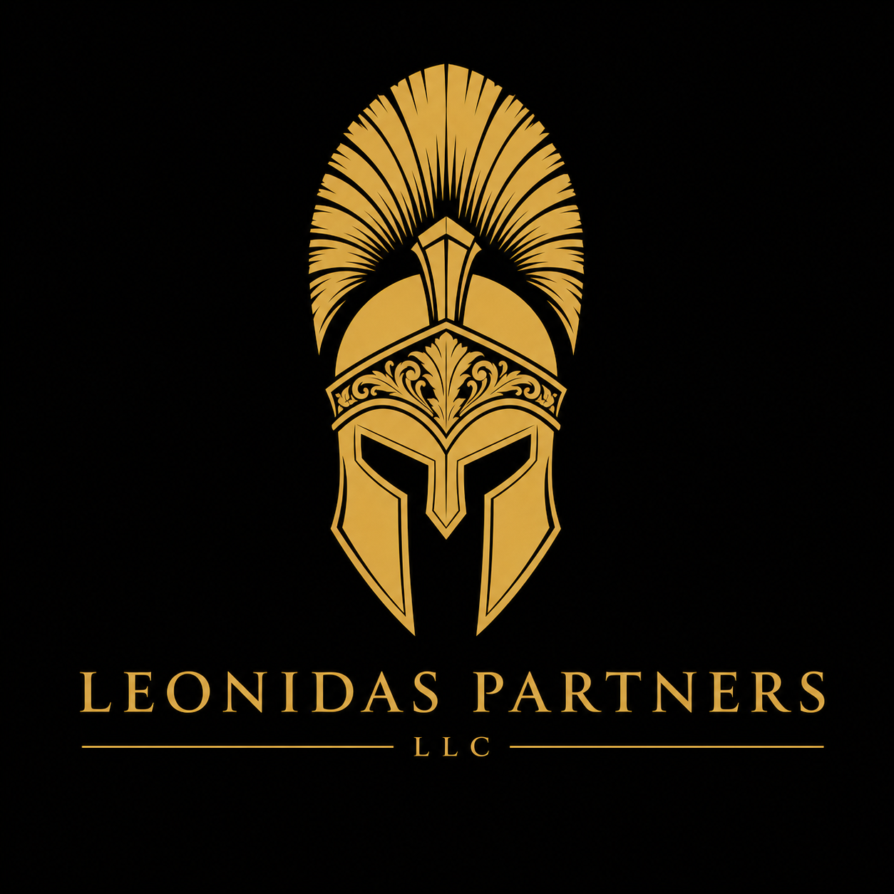 Leonidas Partners Spartan helmet logo