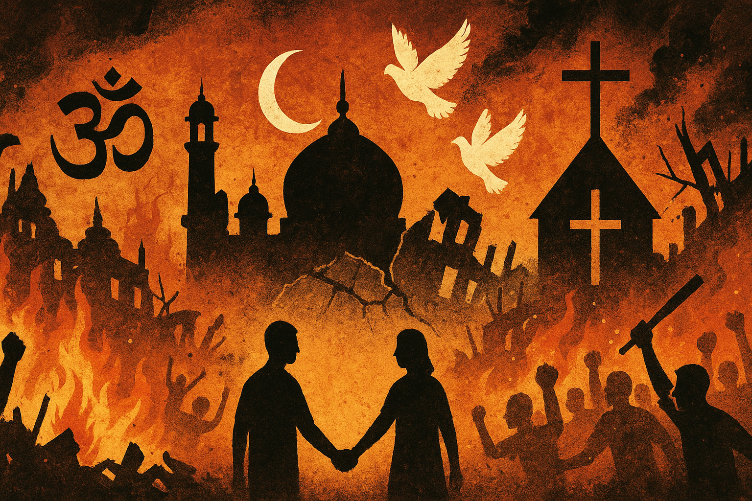 India's fragile religious harmony: tensions between Hindu, Muslim, and Christian communities