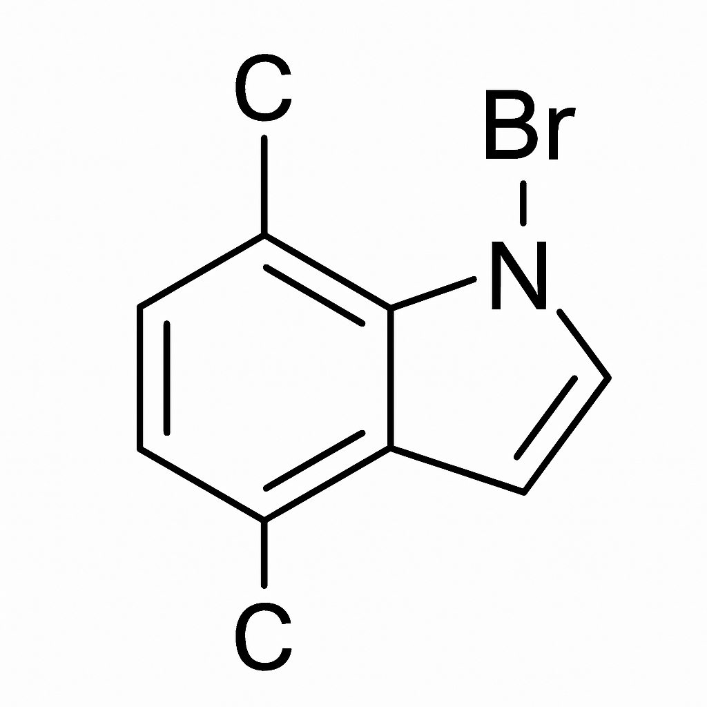 Molecular structure of 5-Bromoindazole