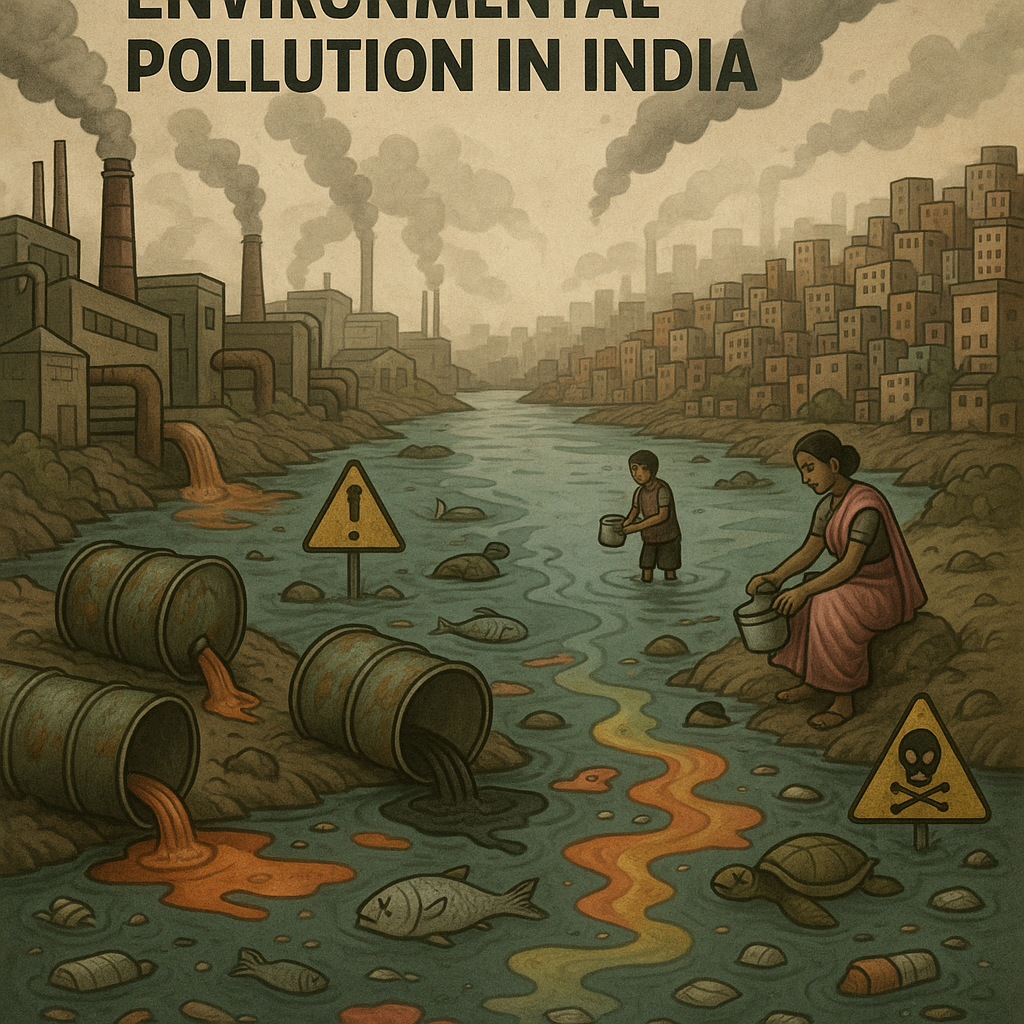 Environmental crisis: pollution and resource strain from overpopulation in India
