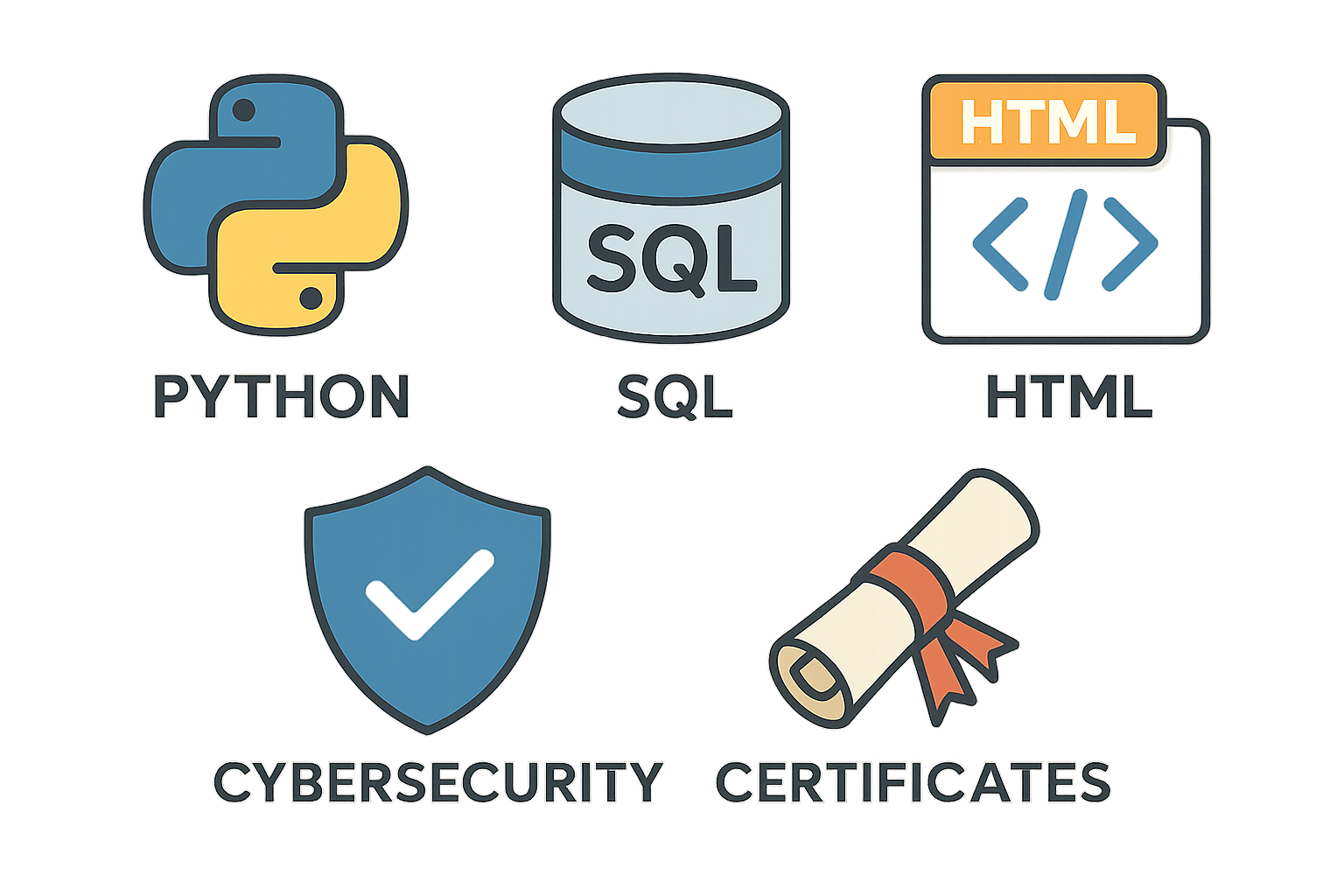 Technology course icons