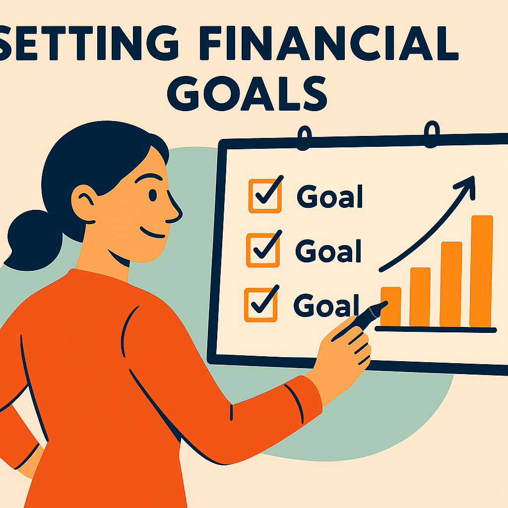 Visualizing clear financial goals